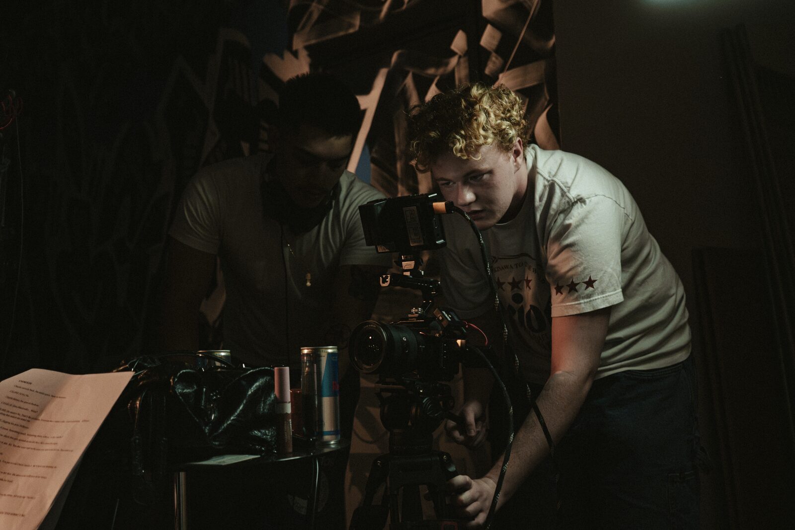 Point Blank Media crew operating a cinema camera on set